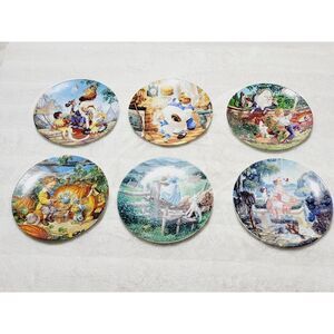 Lot Of 6 Collectible Plates Knowles Keepsake Rhymes Limited Edition / 8.25"